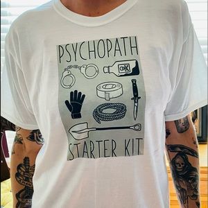 Psychopath Starter Kit White T-Shirt Brand New